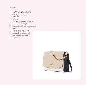 Kate Spade Carson Convertible Crossbody Handbag